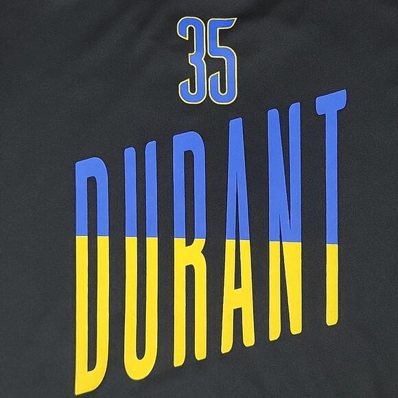 NBA Golden State Warriors GSW Kevin Durant black short-sleeve t-shirt L - Picture 6 of 13